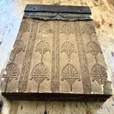IMPORTANT French old TEXTURED EMBOSSED wallpaper sample swatch book historical 