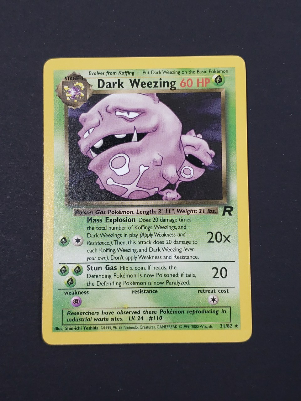 Dark Weezing 31/82 Team Rocket Regular