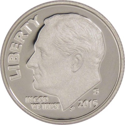 2015 S Roosevelt Dime Choice Proof Clad 10c US Coin Collectible