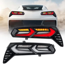 Tail Lights for 2014-2019 Chevy Corvette C7 Sequential Turn Signals Left & Right