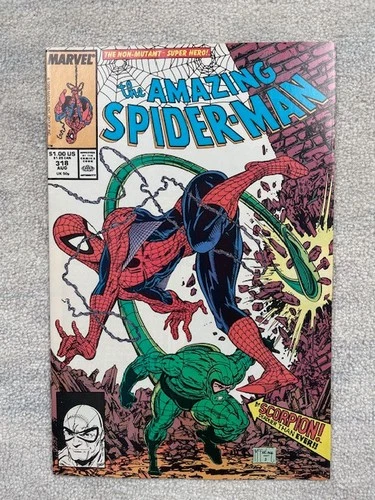 Amazing Spider-Man # 318 NM Todd McFarlane Scorpion cover Marvel Direct Edition