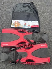 Carnival Adventures Fins Flippers L/XL Men  s 9-13 with Travel Bag
