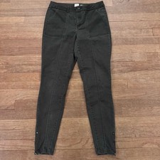 A New Day women's slate skinny ankle-zip chino pants size 8 b65