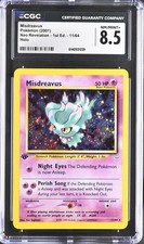 CGC 8.5 Misdreavus 11/64 Neo Revelation 1st Edition Holo Swirl Pokemon Card on eBay