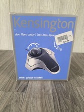 (NEW) Kensington K64327F Orbit Optical Trackball Mouse, Black/Silver