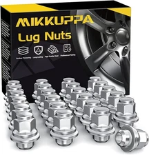 MIKKUPPA M12x1.25 Mag Lug Nuts - Chrome M12X1.25-1.5 (38mm) Long, Silver 