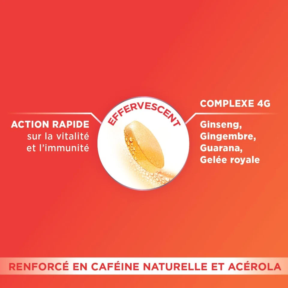 - Ultra Boost 4G - Booster D'Energie - Guarana, Gelée Royale, Gingembre, Vitamin - Photo 2/4