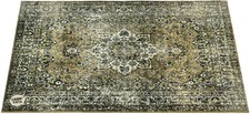 Drum N Base Vintage Persian Style Stage Rug - 4.26 x 3 foot Green