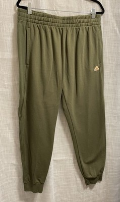 Adidas Essentials Fleece Tapered Joggers Mens XL Olive Sweatpants- Never Worn