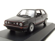 Modellino auto VW Golf 2 GTI 16V 2 porte 1985 nero metallizzato 1:43 Maxichamps