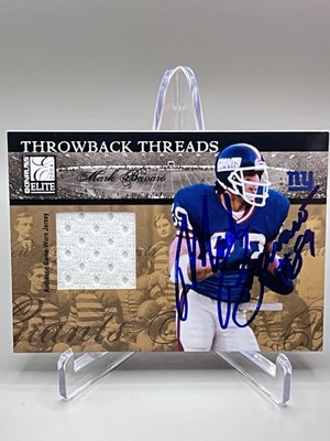 ON CARD AUTO! 2004 Donruss Elite Throwback Threads Mark Bavaro Game Jersey /150!