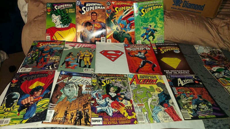 Superman Comic Lot (1980s–1990s) – Death of Superman, First Steel, Cyborg...
