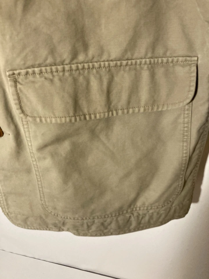 LL BEAN винтажный оригинальный поле пальто сарая куртка лоскутное одеяло с подкладкой вельветовый воротник-Sz L (T) - Изображение 4 из 4