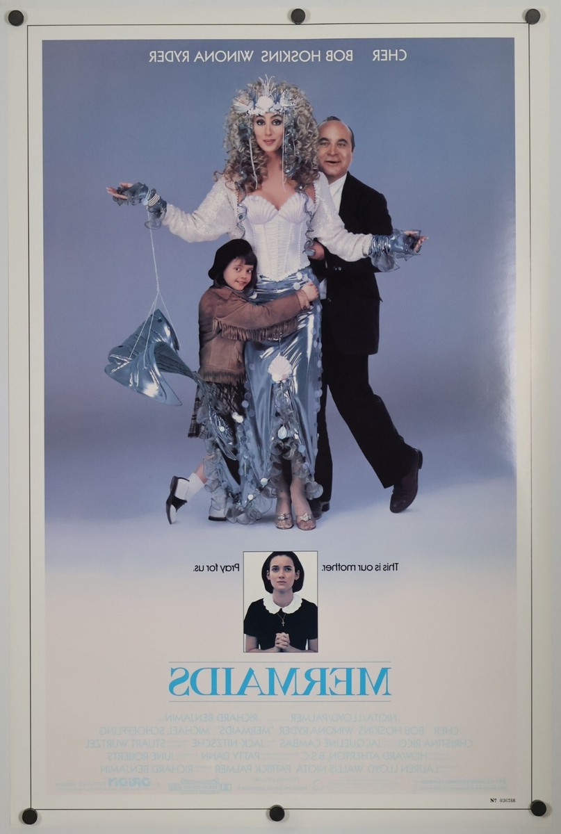 Mermaids - original DS movie poster - D/S 27x41 1991 Cher , Ricci