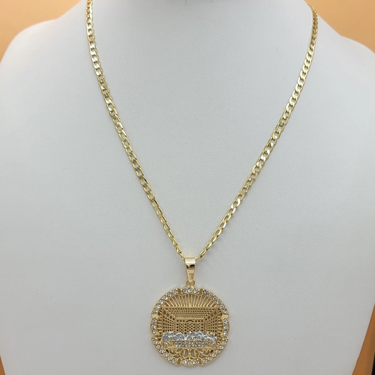 14k gold last supper clearance pendant