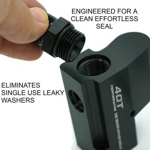 E85 Conversion Universal Flex Fuel Sensor Adapter Kit -FULL FLOW ETHANOL 6AN 8AN - Picture 7 of 12