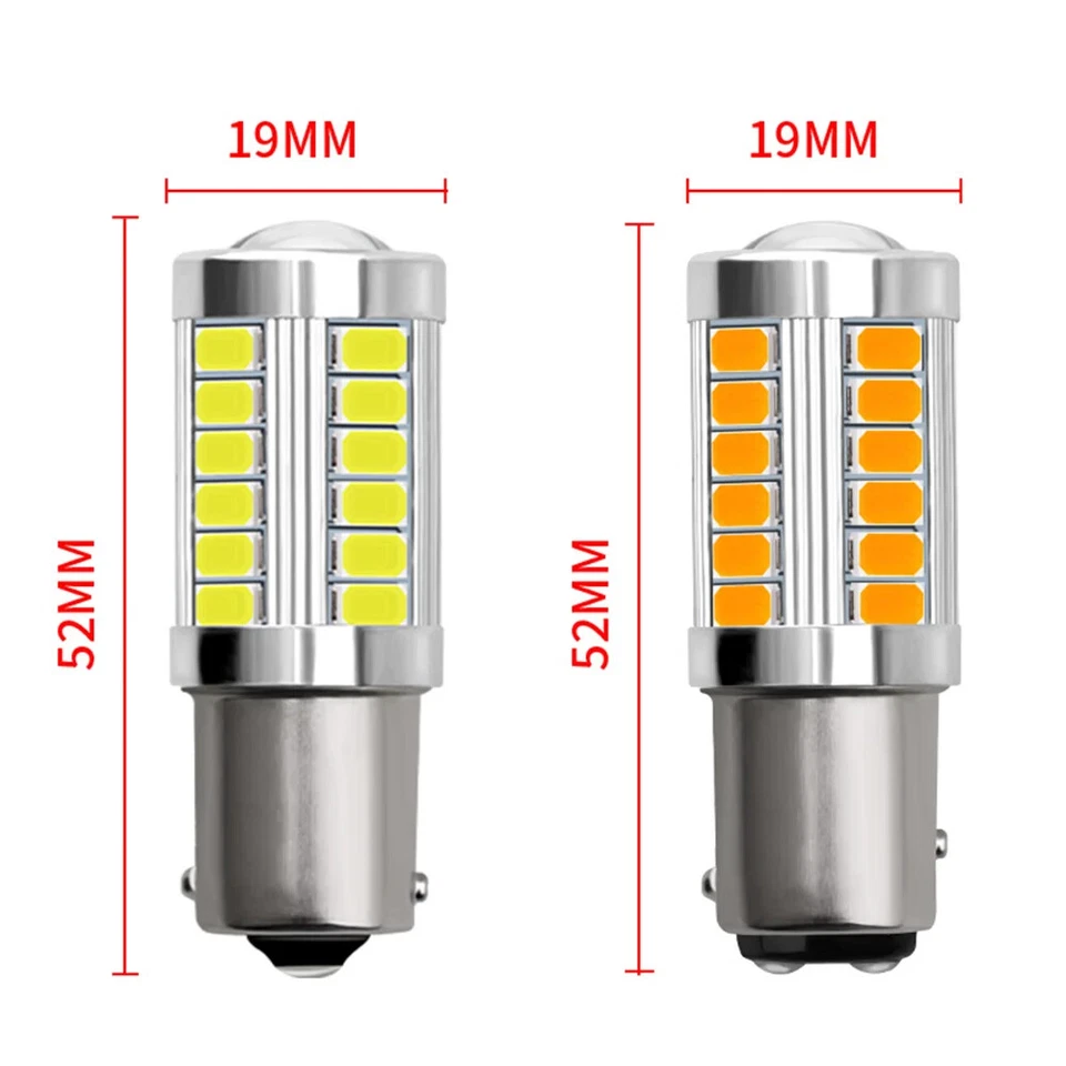 380 1157 Led Brake Light Bulbs Upgrade Xenon Bay15d P21/5w Stop Tail Light Bulbs - Image 3 of 4