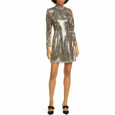 NWT Sea Sequin Leopard Print Long Sleeve Minidress 10 $445 | eBay NWT Sea Sequin Leopard Print Long Sleeve Minidress 10 $445 | eBay