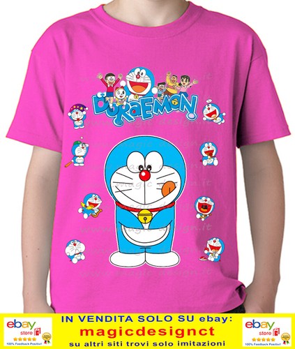 DORAEMON t shirt gatto spaziale tshirt Nobita Guglia cartoni boing manga anni 80 - Foto 4 di 19