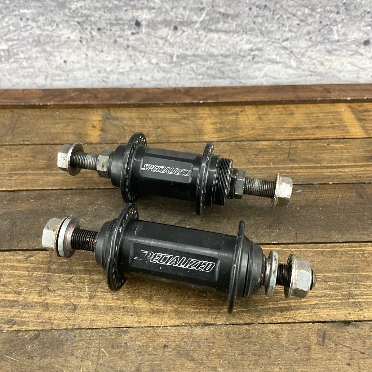 Vintage Specialized BMX Hub Set PARTS 48h 48 Hole Hex 14mm BLACK