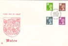 39p 28p 24p 18pGB Wales Stuart Definitive FDC Cardiff 1991 (142182)