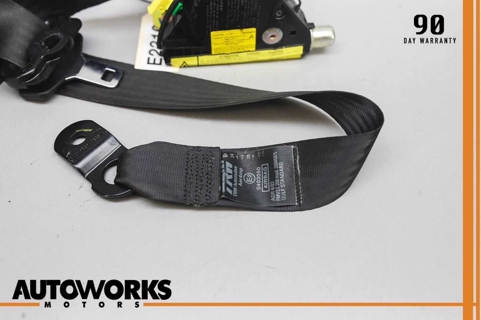 03-08 Maserati Quattroporte M139 Front Left Driver Side Seat Belt Black OEM
