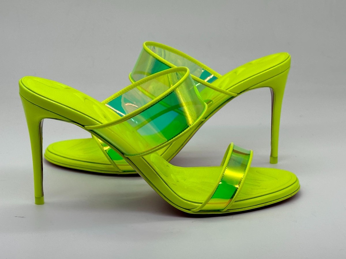 Christian Louboutin JUST LOUBI 85 TPU Clear Heels Sandals