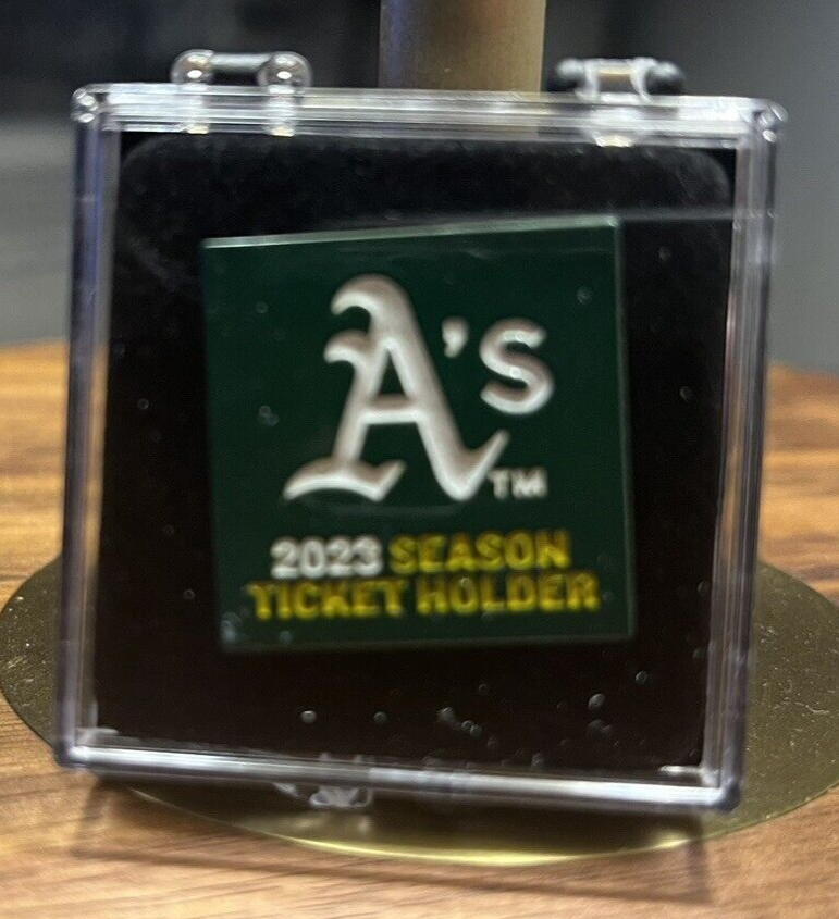 Oakland A’s Athletics 2023 Season Ticket Holder Lapel Pin SGA STH NIB