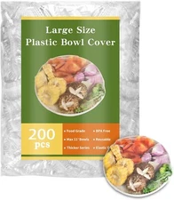 200 Bowl Covers Bread Proofing Large Elastic Reusable Plastic Wrap for Food Stor