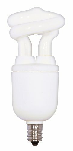 S7265 5W E12 Base T2 Mini Spiral 4100K Equivalent 30W Lamp Enclosed Fixtures - Picture 1 of 5