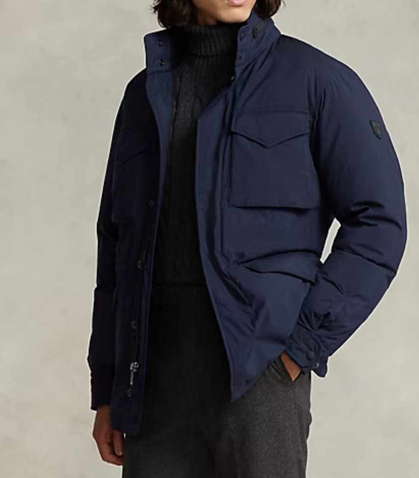 Polo Ralph Lauren Men's Multi Pocket Down Field Jacket Navy