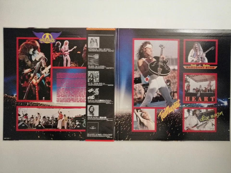 Aerosmith - Heart - Santana- California Jam 2 OBI - JAPAN 2LPs VINYL - 40AP-1090 - Image 2 of 4