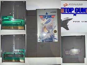 LOT of 5 Nes Nintendo Games Top Gun + Track +Bayou +Robin hood +Total Recall