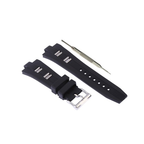 8x26mm Black Silicone Rubber Watch Strap Band Fits For Bvlgari Diagono W/  Tool | eBay