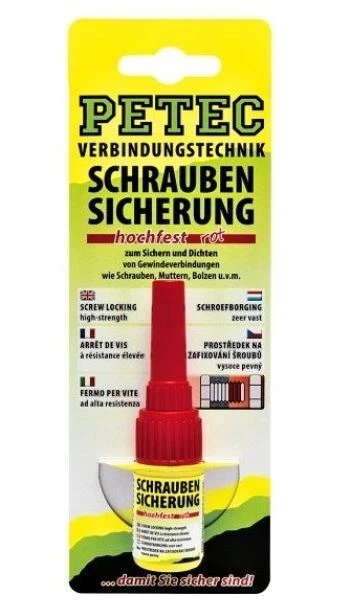 FREIN FILET ROUGE PETEC 5gr FIXATION FORTE POUR FILETAGE AUTO MOTO comme loctite