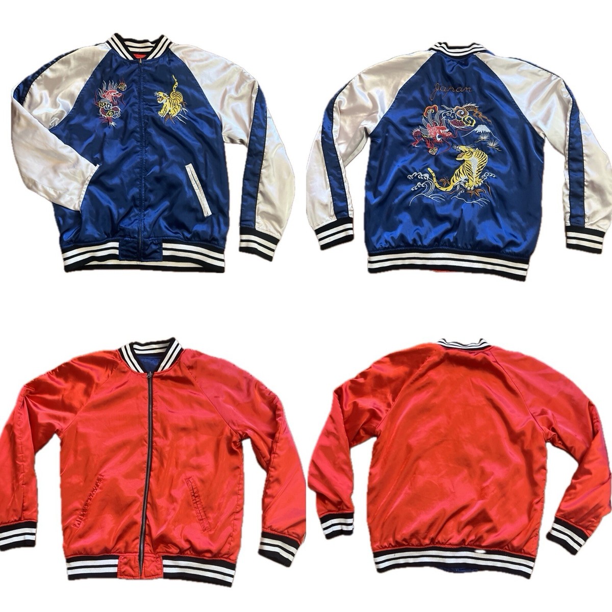 【ヴィンテージ】mustard Sukajan made in Japan Vintage】mustard Sukajan made in Japan