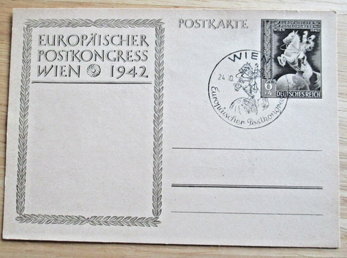 Europäischer Postkongress 1942 in Wien, Österreich - Postkarte (@89)