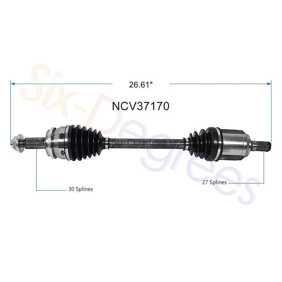 NCV37170 Front Left CV Axle Assembly for 2019-2020 Hyundai Santa Fe L4-2.4L - Image 2 of 4