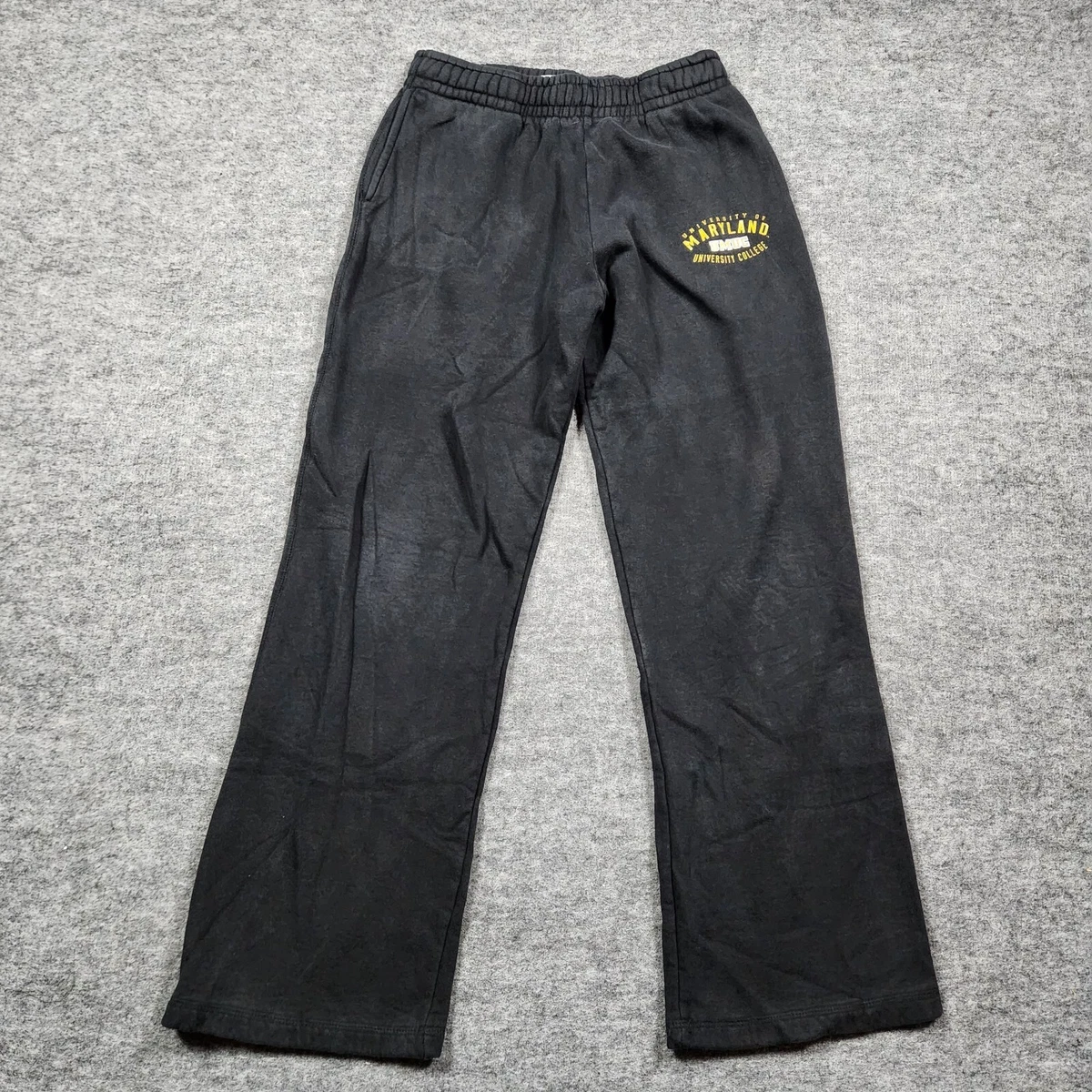 Maryland Terrapins UMUC Black Sweatpants Men's M Comfort Cotton Activewear