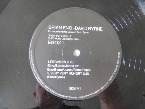BRIAN ENO & DAVID BYRNE The Jezebel Spirit E.G. POLYDOR 1981 UK VINYL 12" EGOX1 - 第 7/9 張圖片