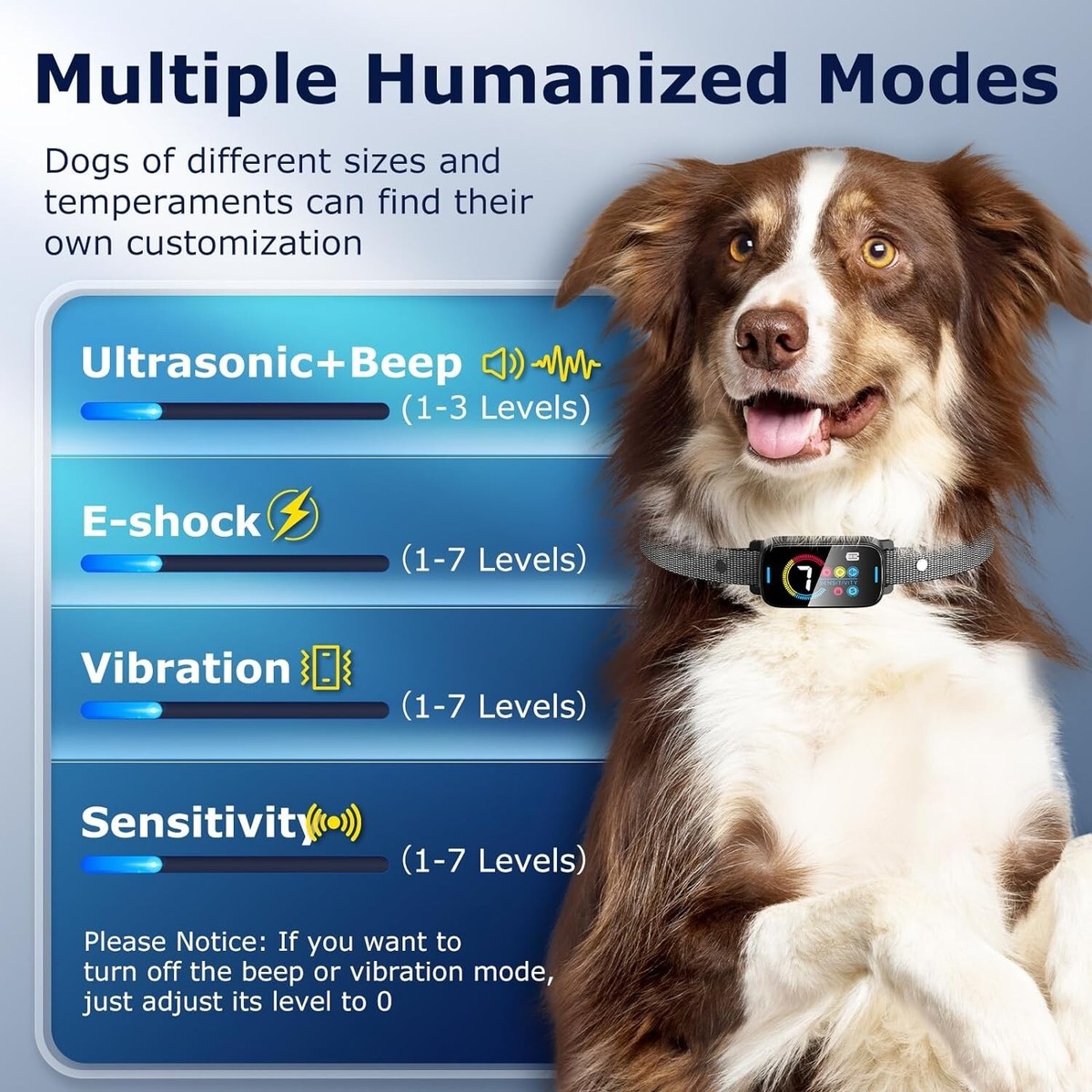 RSPCA UK Dog Bark Collar,Bark Training Collar With Adjustable