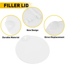 For 2009-2014 Ford Fuel F150 Gas Tank Filler Lid Door Cap 9L3Z-99405A26-AA White