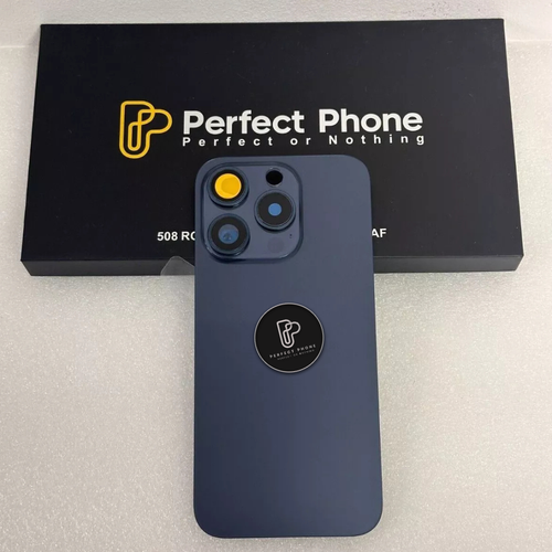 Cristal trasero de repuesto para iPhone 15 Pro Max con lente de cámara-soportes-imanes - Imagen 5 de 12