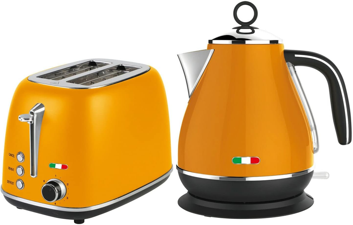 Kitchen Appliances Delonghi Orange Kettle And Toaster Vintage