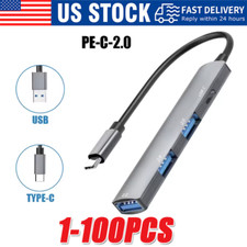USB C Hub 4 Ports Type C to USB 3.0 Hub Adapter For MacBook Pro Mac Samsung Lot