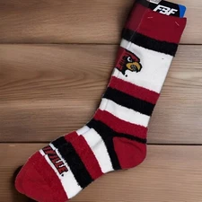Pair Louisville Cardinals Ugly Socks Festive CHRISTMAS Warm Pro Stripe DST Adult