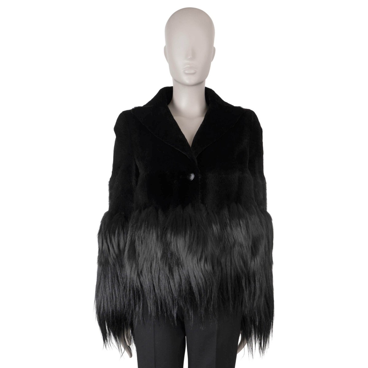 70825 auth ALEXNADER MCQUEEN black MIXED FUR Jacket 40 S | eBay 70825 auth ALEXNADER MCQUEEN black MIXED FUR Jacket 40 S | eBay