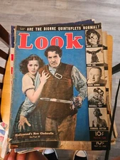 Look Magazine April 26 1938 Dionne Quints Barbara Hutton Gutzon Borglum