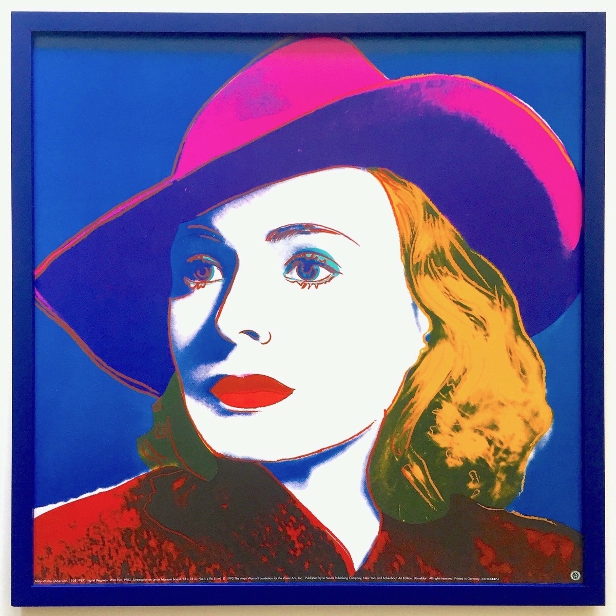 ANDY WARHOL FOUNDATION RARE 1993 LITHO PRINT FRAMED POSTER 