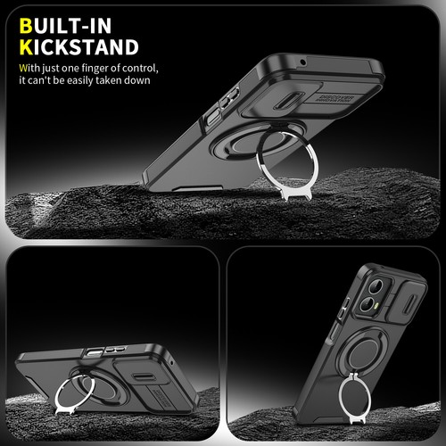 Magsafe Hülle für Motorola Moto G 2025/G Stylus 5G Mit Halter Handy Schutz Cover - Picture 5 of 20